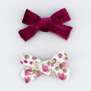 Mayoral girl's raspberry hair bows - 10261.