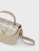 Mayoral shoulder bag with sparkling gold glitter.