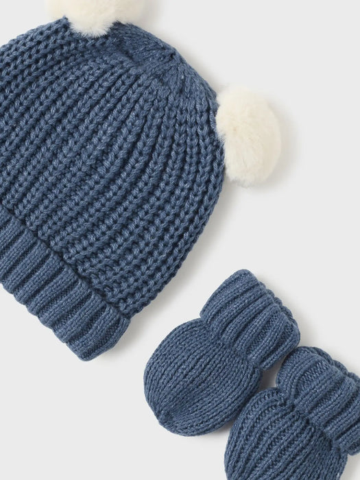 Mayoral Hat & Mittens - Blue