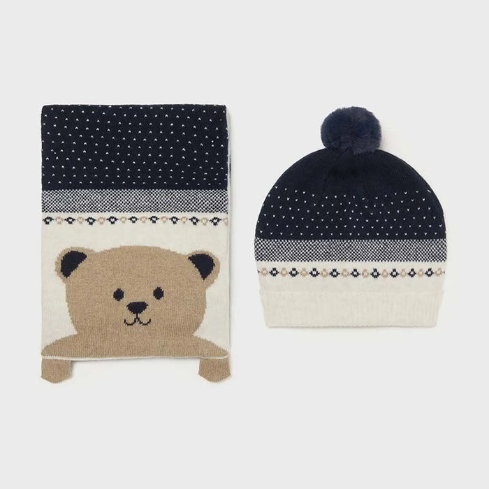 Mayoral Hat & Scarf - Navy