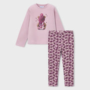 Mayoral girl's heart print leggings set - 04027.