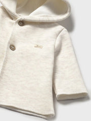 Closer look at the Mayoral hooded jacket.