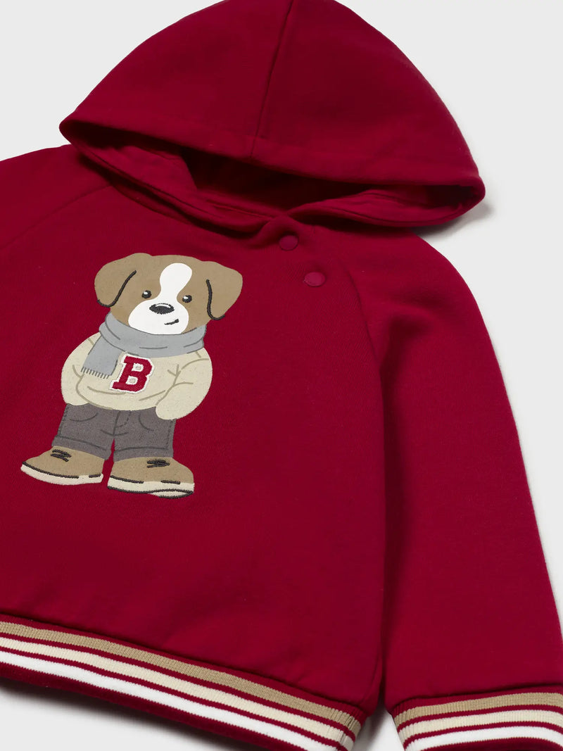 Closer view of the Mayoral hoodie.