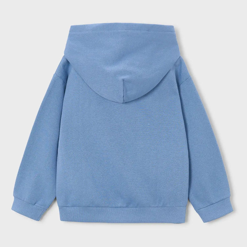 Back of the Mayoral blue hoodie.