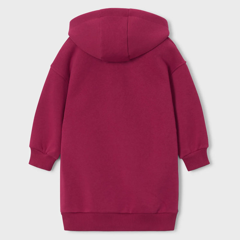 Rear view of the Mayoral hoodie dress.