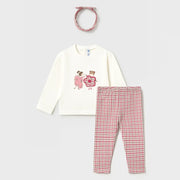 Mayoral baby girl's houndstooth leggings set - 02003.