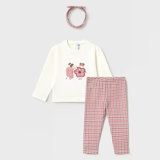 Mayoral baby girl's houndstooth leggings set - 02003.