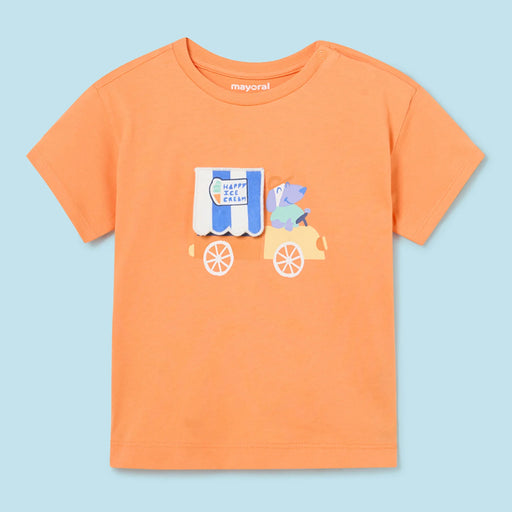 Mayoral orange ice cream t-shirt - 01031.