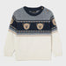 Mayoral navy jacquard jumper - 02311.