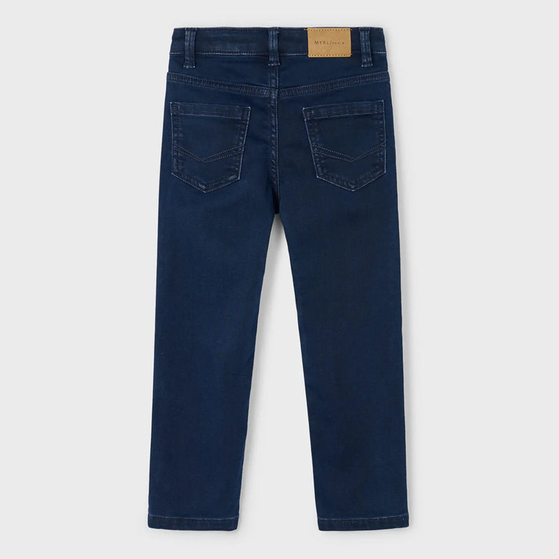 Back of the Mayoral blue jeans.