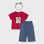 Mayoral baby girl's jeans & t-shirt set - 01081.
