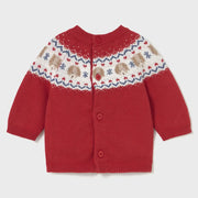 Back of the Mayoral red jumper.