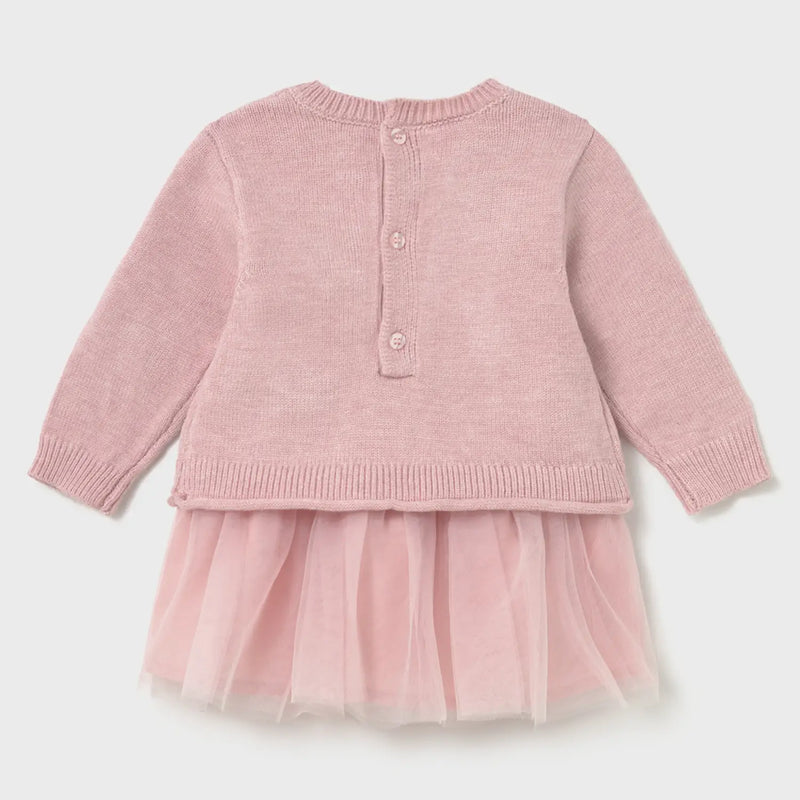 Rear view of the Mayoral jumper & dress set.