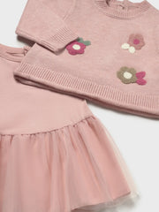 Closer look at the Mayoral jumper & dress set.