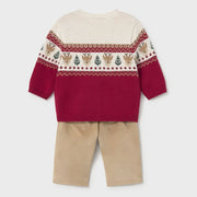 Back of the Mayoral jumper & trousers.