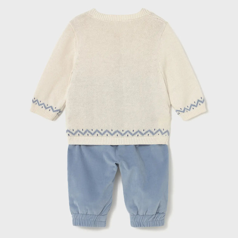 Rear view of the Mayoral jumper set.