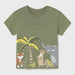 Mayoral green jungle animals t-shirt - 01057.