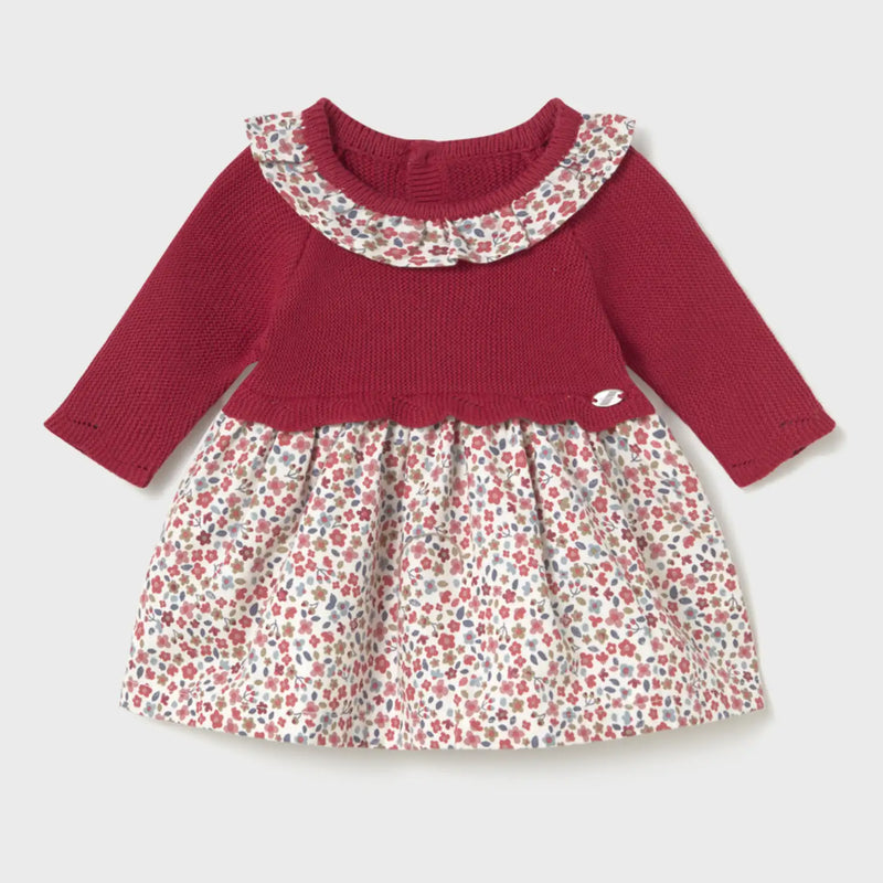 Mayoral red knitted dress - 02805.