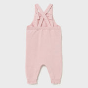 Mayoral knitted dungarees in light pink.