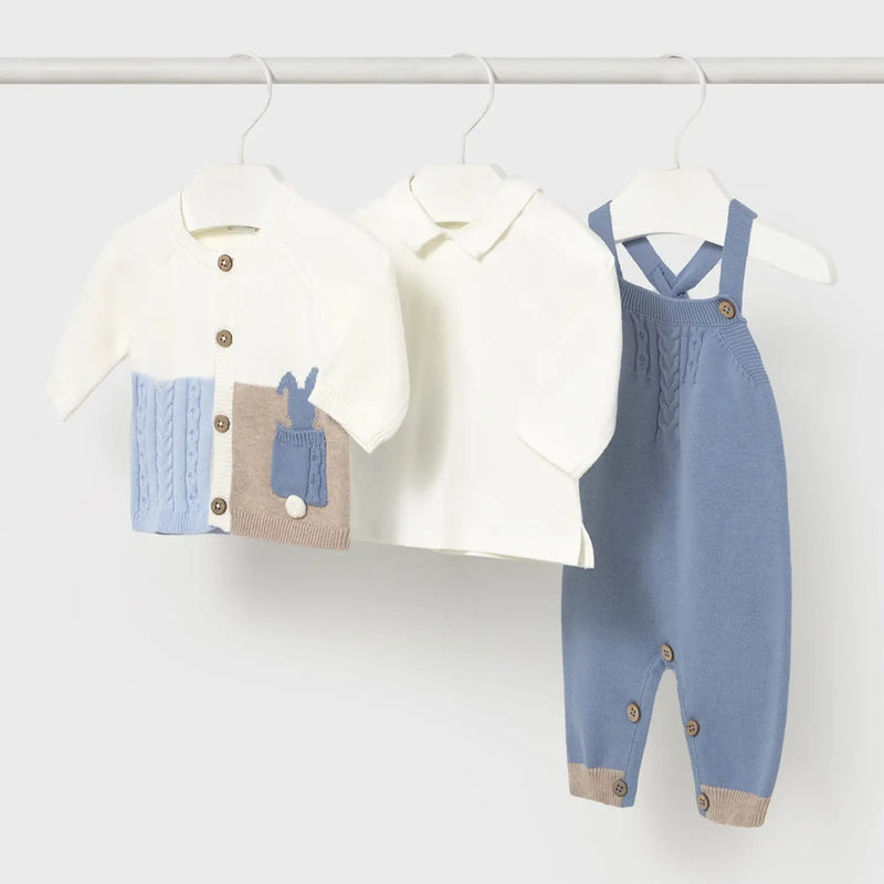 Mayoral Knitted Dungarees Set