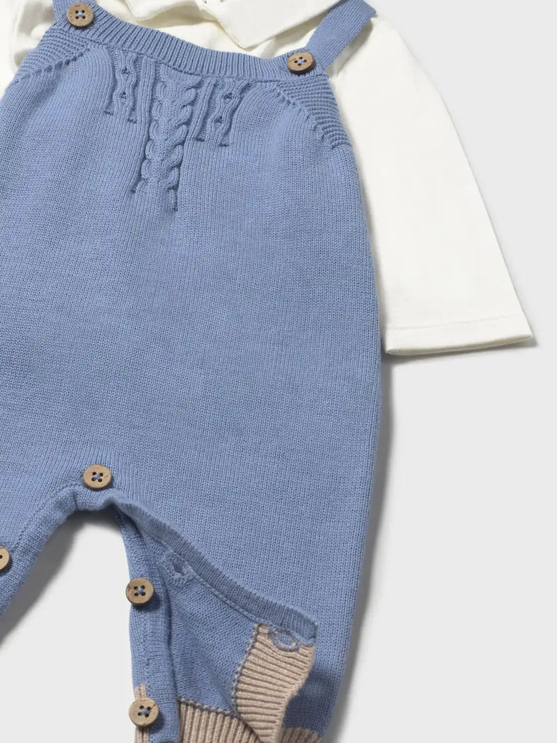 Mayoral Knitted Dungarees Set