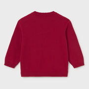 Back of the Mayoral baby boy's knitted jumper.