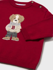 Closer look at the Mayoral knitted jumper.