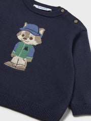Closer look at the Mayoral knitted jumper.