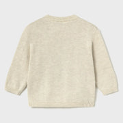 Back of the Mayoral beige knitted jumper.