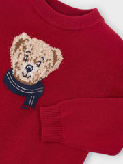 Closer view of the Mayoral knitted jumper.