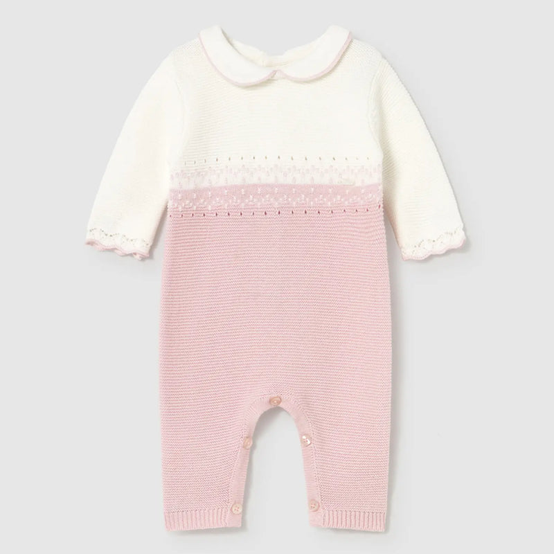 Mayoral baby girl's knitted romper - 02601.
