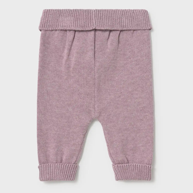 Baby girl's knitted bottoms.