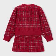 Back of the Mayoral knitted skirt set.