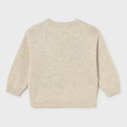 Back of the Mayoral beige knitted sweater.