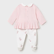 Back of the Mayoral pink leg warmer set.