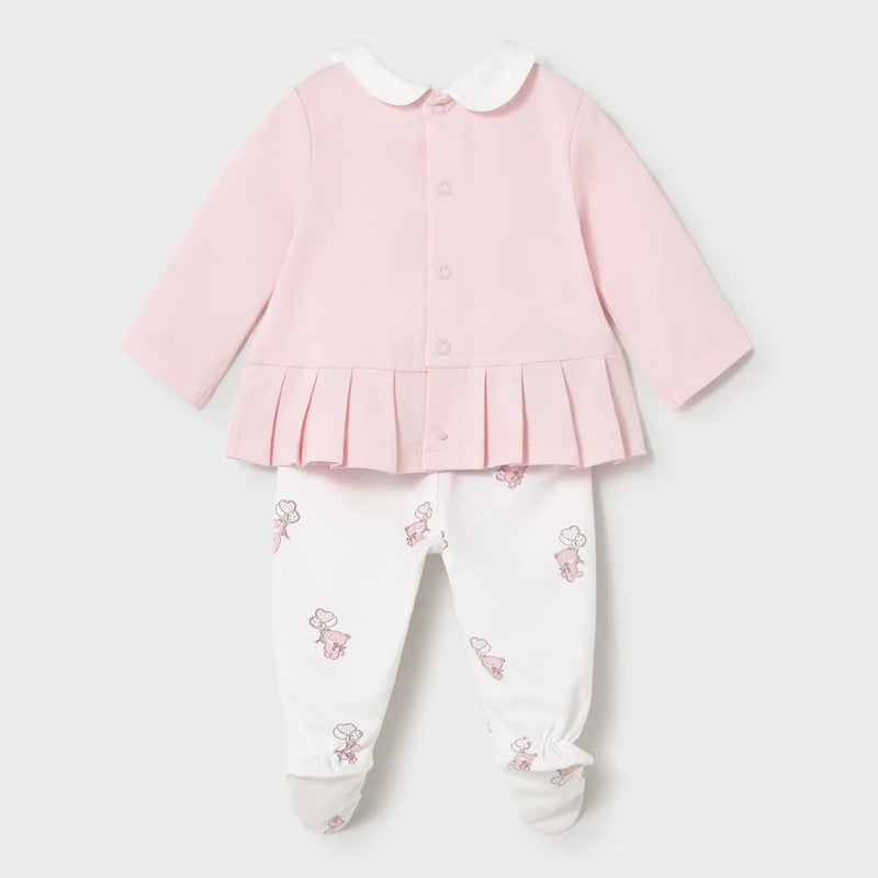 Back of the Mayoral pink leg warmer set.