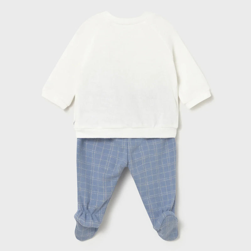 Rear view of the Mayoral leg warmer set.