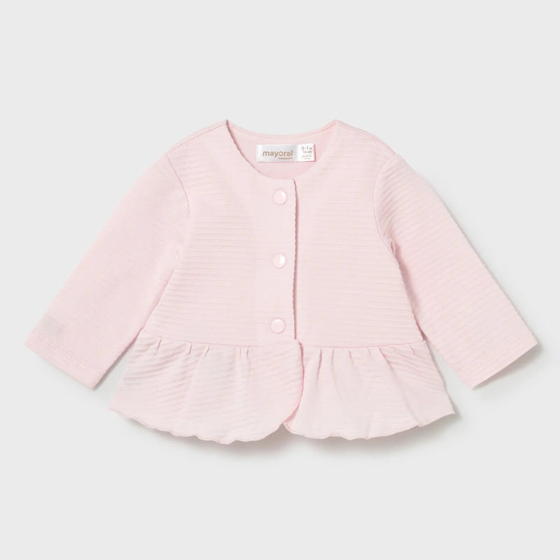 Baby girl's pale pink button up top.