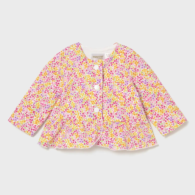 Mayoral ditsy print button up top.