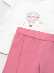 Closer view of the Mayoral leggings set.