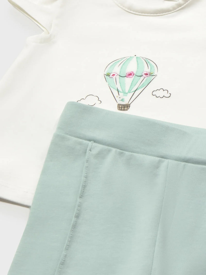 Closer view of the Mayoral leggings set.