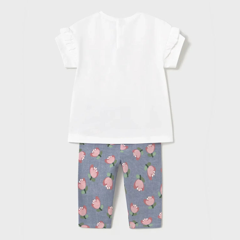 Rear view of the Mayoral leggings set.