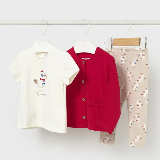 Mayoral baby girl's bird print leggings set - 01749.