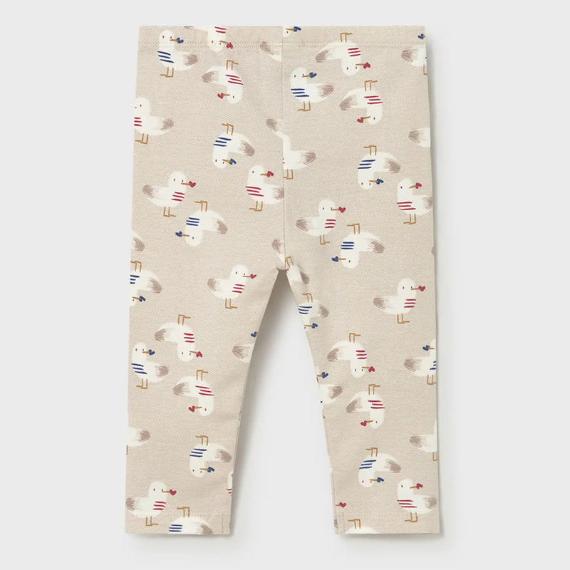 Baby girl's bird print leggings.