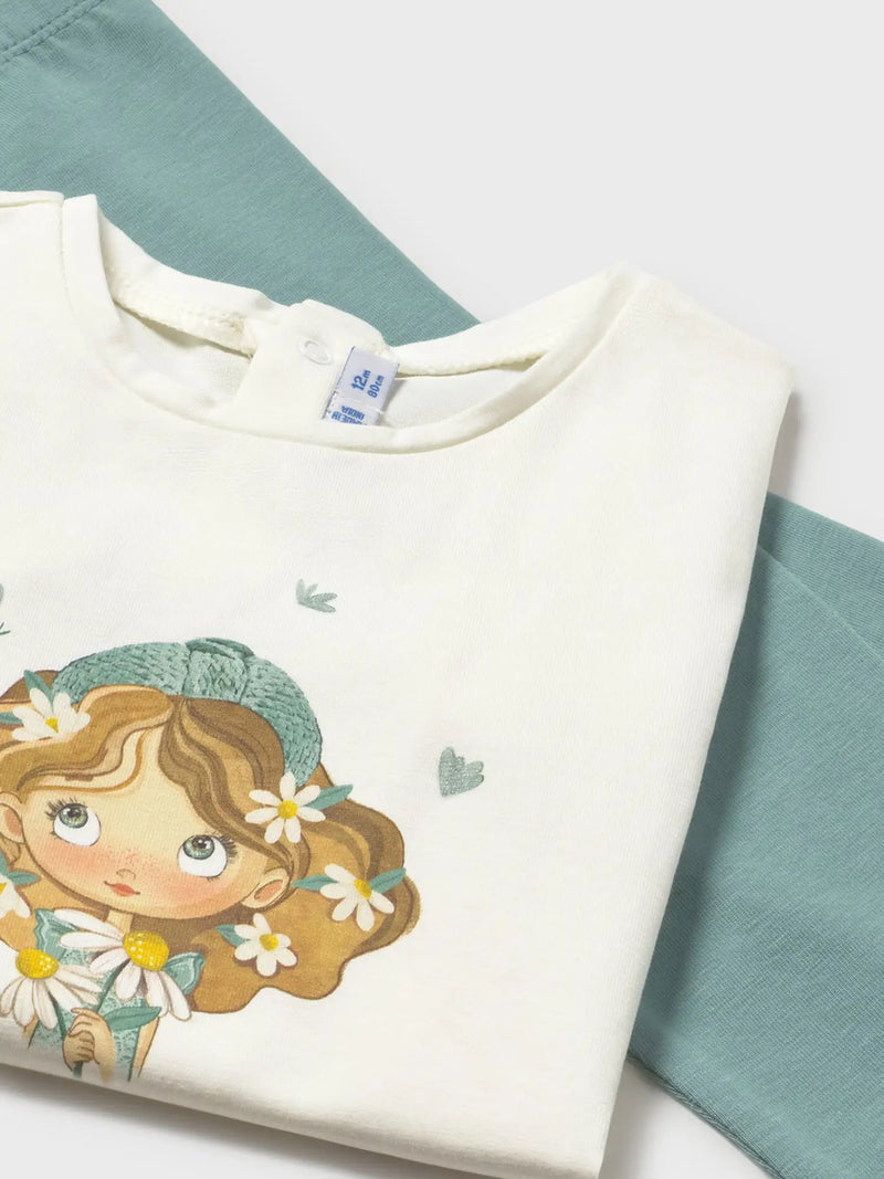 Mayoral Daisy Print Leggings Set