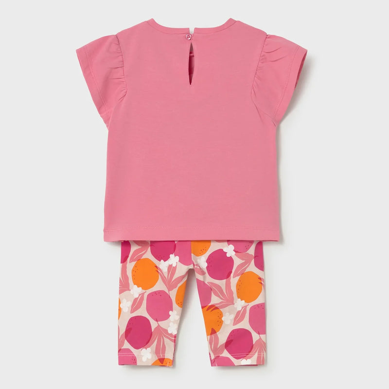 Mayoral Printed Leggings Set - Geranium