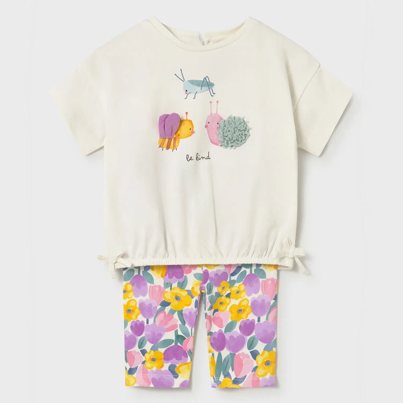 Mayoral Tulip Print Leggings Set
