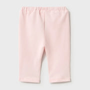 Baby girl's pale pink leggings.