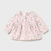 Baby girl's pink zip up top.