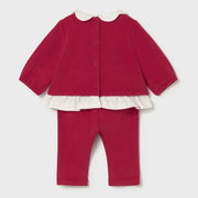 Back of the Mayoral red leggings set.